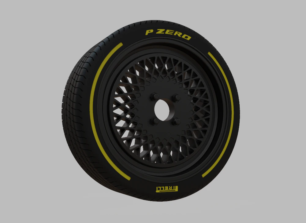 Enkei Classic Series Enkei92 Car Wheel Rim 3D Print - 3D Print - No Textures 3D Print Model .c4d .max .obj .3ds .fbx .stl .blend