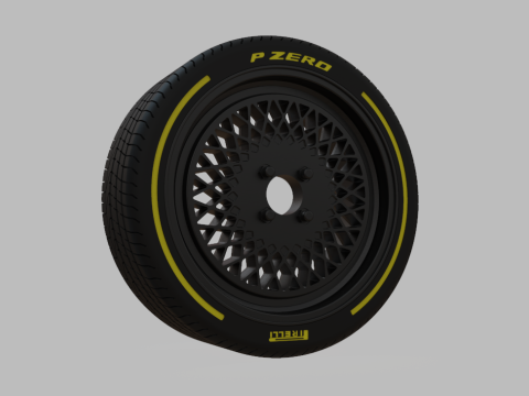 Enkei Classic Series Enkei92 Car Wheel Rim 3D Print - 3D Print - No Textures 3Dプリントモデル