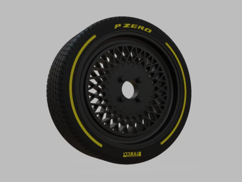 Enkei Classic Series Enkei92 Car Wheel Rim 3D Print - 3D Print - No Textures 3D Print Model