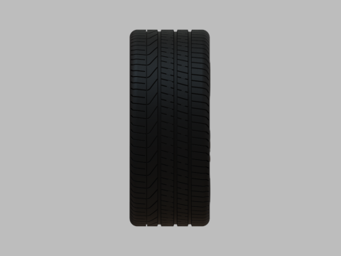 Miniature Vossen HF-7 Rim Tire - 3D Print - No Textures 3D Print Model