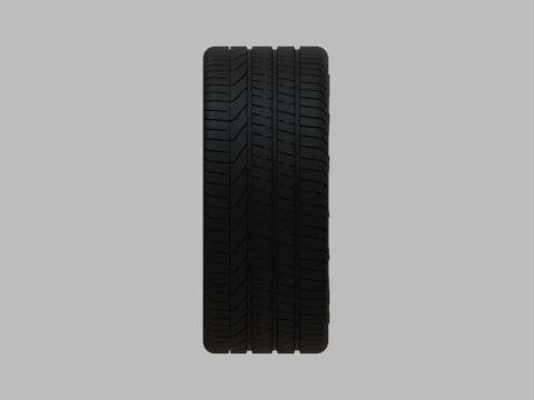Miniature Vossen HF-4T Rim Tire - 3D Print - No Textures 3D Print Model