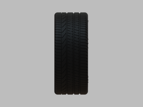 Miniature Vossen HF-1 Rim Tire - 3D Print - No Textures 3D Print Model