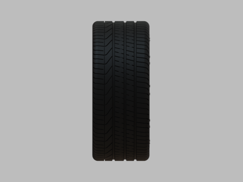 Miniature Vossen VFS-1 Rim Tire - 3D Print - No Textures Modello di stampa 3D
