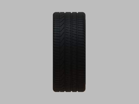 Miniature Vossen VFS-2 Rim Tire - 3D Print - No Textures 3Dプリントモデル