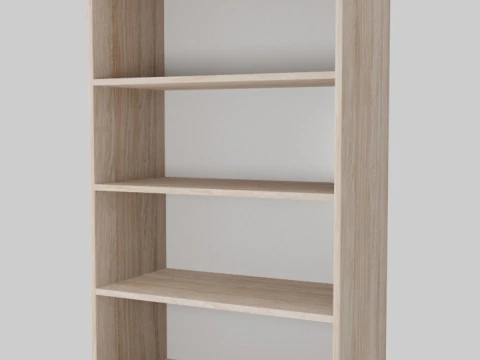 オープン棚 3Dモデル