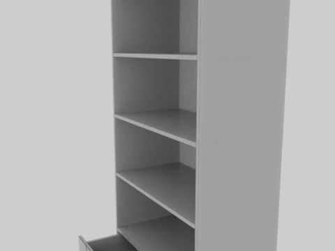 Open shelving 3D Model