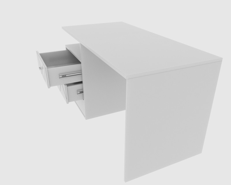 Writing desk 3D-Modell .c4d .max .obj .3ds .fbx .stl .blend 