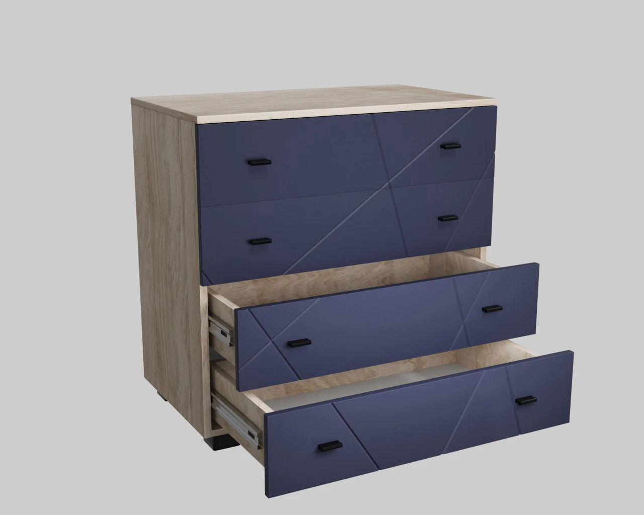 Dresser 3D Model .c4d .max .obj .3ds .fbx .stl .blend 
