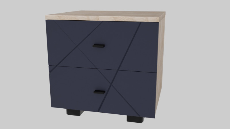 Nightstand 3D Model .c4d .max .obj .3ds .fbx .stl .blend 
