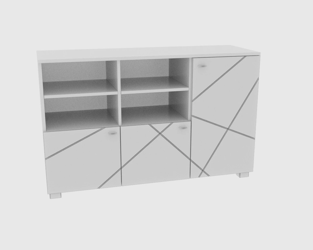 Dresser 3D Model .c4d .max .obj .3ds .fbx .stl .blend 