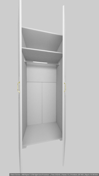Wardrobe 3D मॉडल .c4d .max .obj .3ds .fbx .stl .blend 