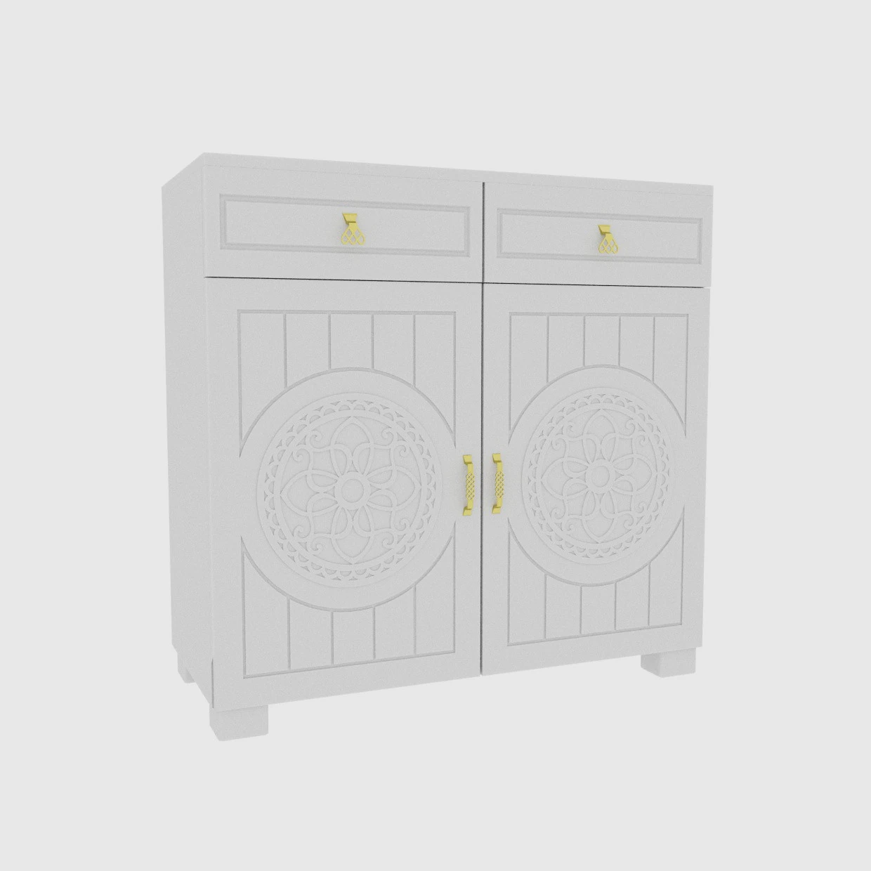 Combination nightstand 3D Model .c4d .max .obj .3ds .fbx .stl .blend 