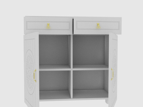Combination nightstand 3D Model