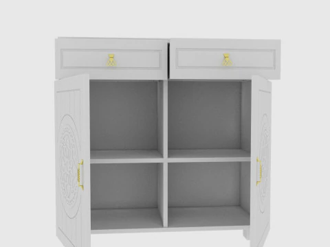 Combination nightstand 3D Model
