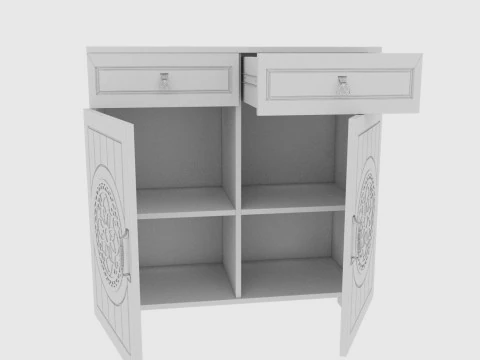 Combination nightstand 3D Model
