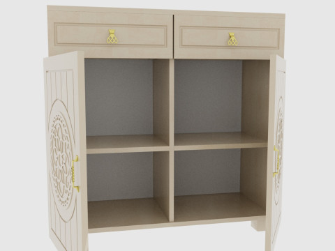 Combination nightstand Modèle 3D