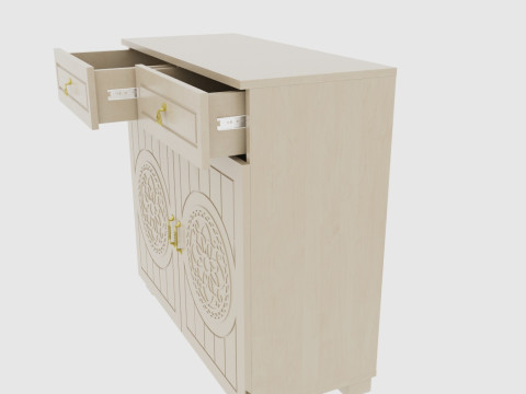 Combination nightstand Modèle 3D