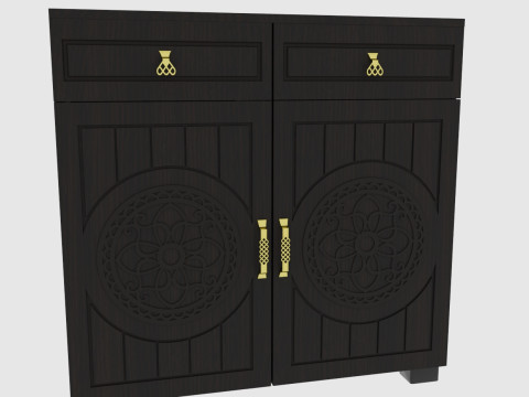 Combination nightstand Modelo 3D