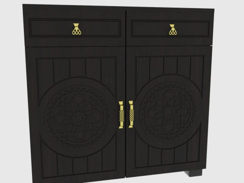 Kombinowany stolik nocny Model 3D