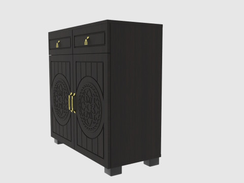 Combination nightstand Modello 3D