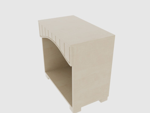 Combination nightstand Modello 3D