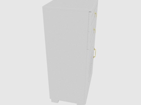 Combination nightstand 3D Model