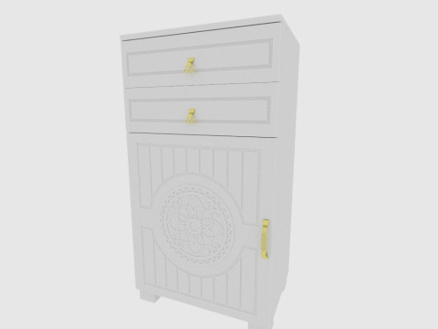 Combination nightstand 3D Model