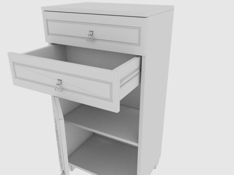 Combination nightstand 3D मॉडल