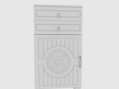 Combination nightstand 3D मॉडल