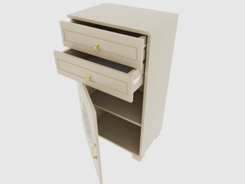 Combination nightstand 3D मॉडल