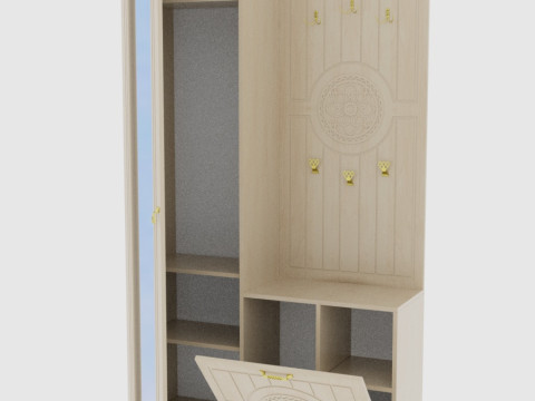 Combined wardrobe 3D 模型
