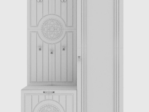 Combined wardrobe 3D Model