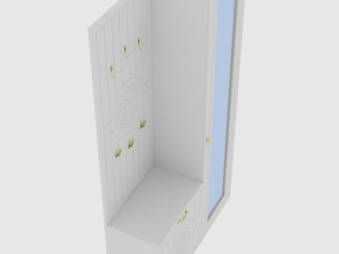 Combined wardrobe 3D 模型