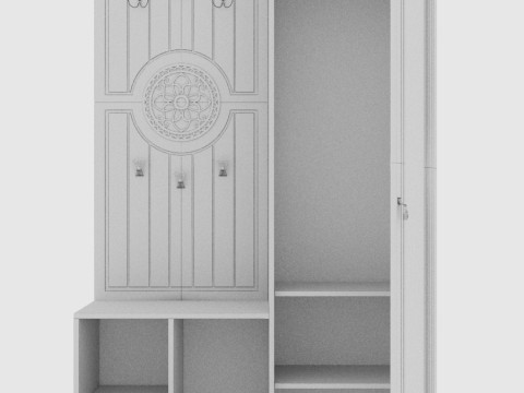 Combined wardrobe 3D 模型