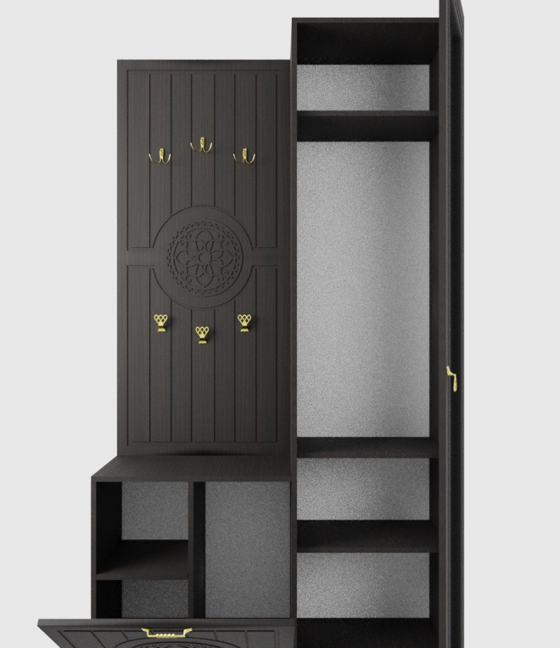 Combined wardrobe 3D Model .c4d .max .obj .3ds .fbx .stl .blend