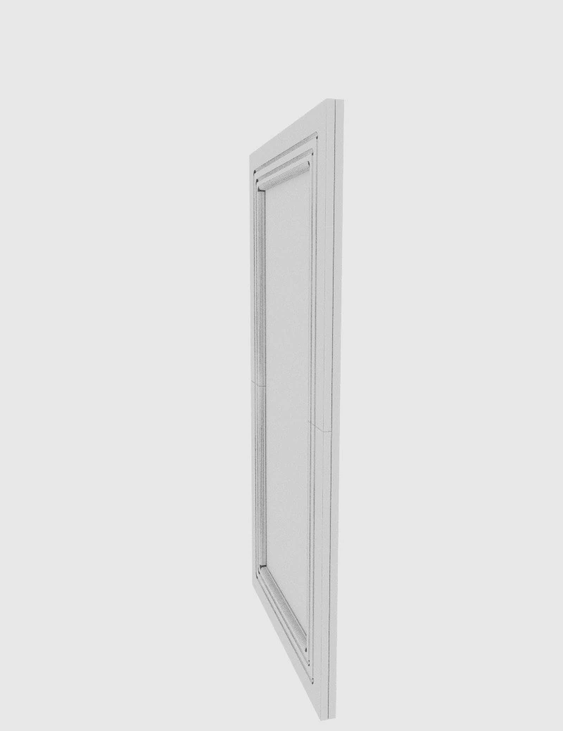 Wall mirror 3D Model .c4d .max .obj .3ds .fbx .stl .blend 