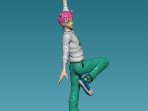Saiki Kusuo from The Disastrous Life of Saiki Kusuo Modèles 3D en vedette