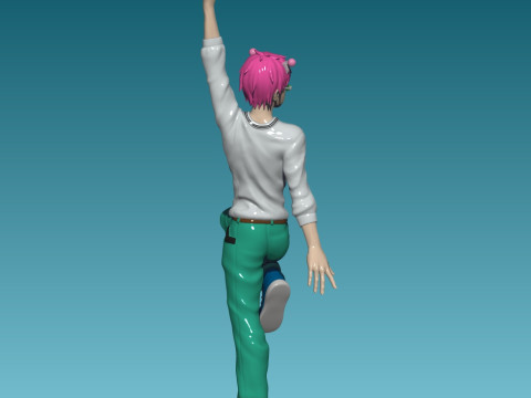 Saiki Kusuo from The Disastrous Life of Saiki Kusuo Modèles 3D en vedette