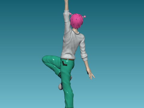 Saiki Kusuo from The Disastrous Life of Saiki Kusuo Modèles 3D en vedette