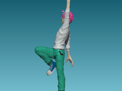 Saiki Kusuo from The Disastrous Life of Saiki Kusuo Modèles 3D en vedette