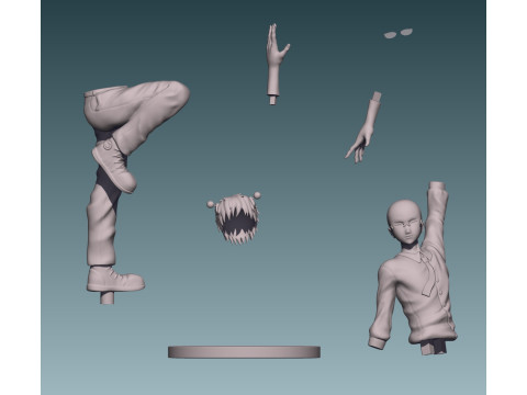 Saiki Kusuo from The Disastrous Life of Saiki Kusuo Modèles 3D en vedette