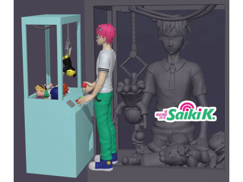 एनीमे कैरेक्टर मॉडल साइओनिक सैकी कुसुमी 3D प्रिंट मॉडल