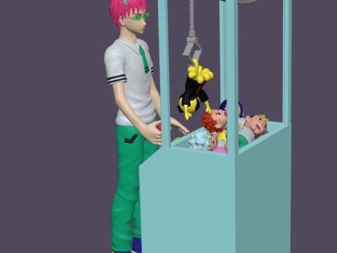 Anime Character Model Psionic Saiki Kusumi 3D-Druckmodell