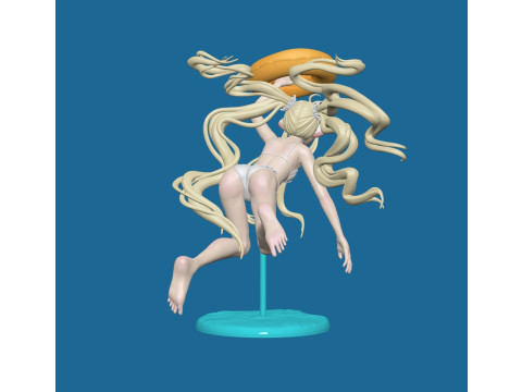 Anime Character Model Chobits Modèles 3D en vedette