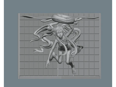 Anime Character Model Chobits 3D Print Model