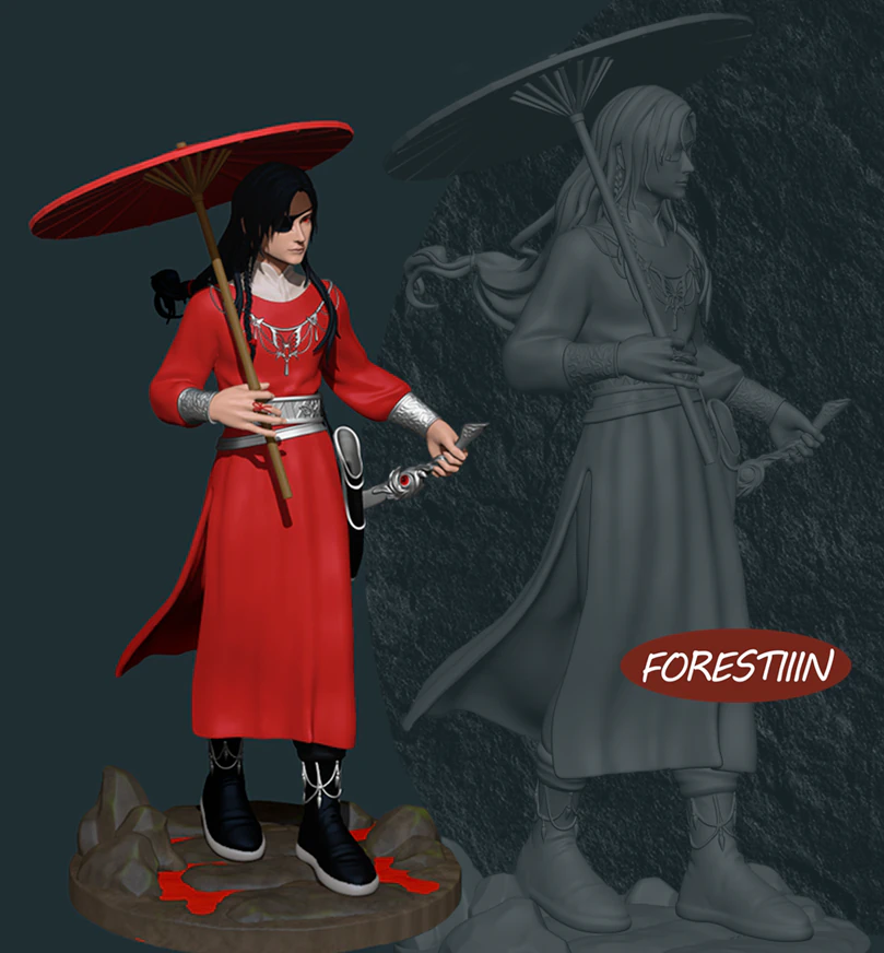 Heaven Officials Blessing 3D Print Model .c4d .max .obj .3ds .fbx .stl .blend 
