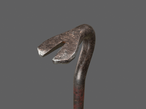 Old Crowbar 3D Model