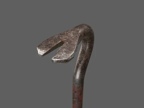 Old Crowbar 3D Model