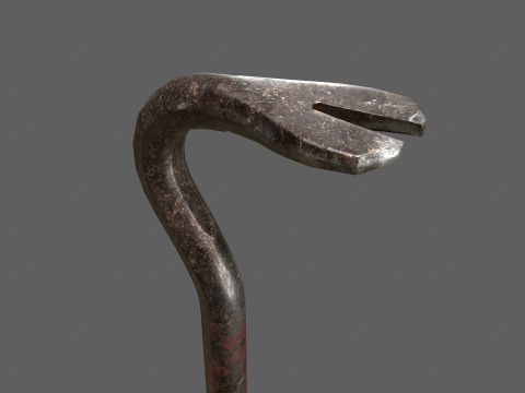 Old Crowbar 3D Model