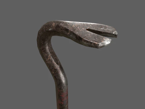 Old Crowbar 3D Model